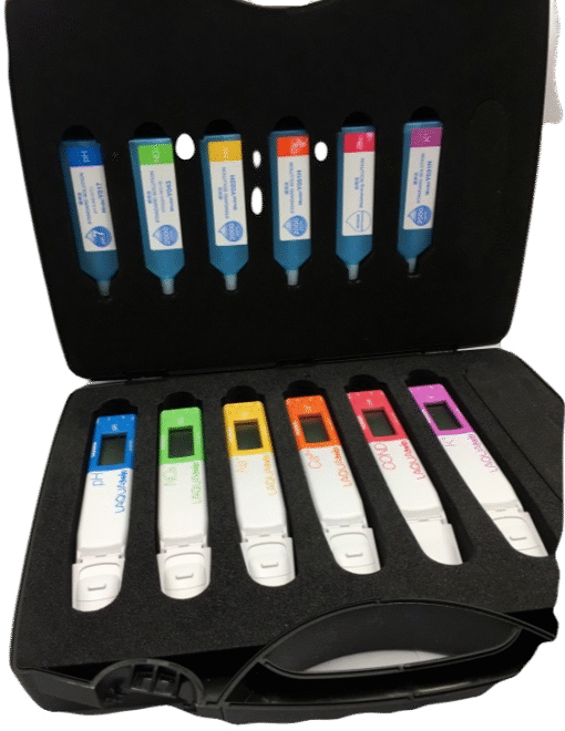 Maletin para 6 Medidores y sus Soluciones HORIBA LAQUAtwin Carrying Case - Imagen 2
