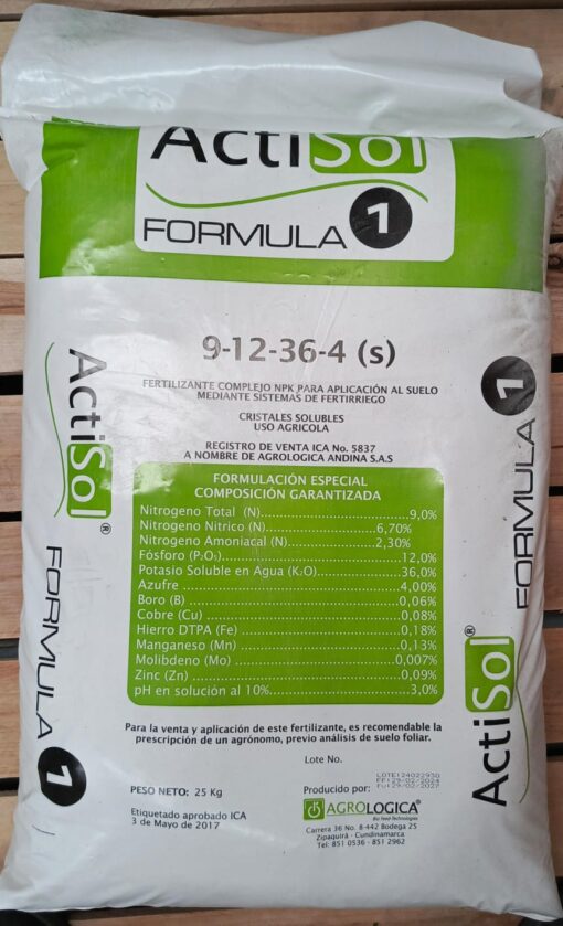 ACTISOL FORMULA 1